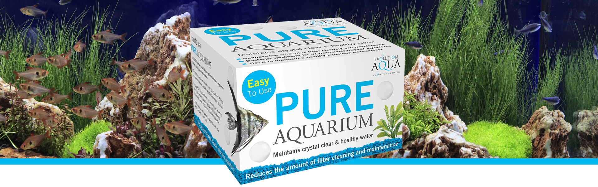 Evolution Aqua Pure Aquarium 50 Balls Fish Tank Start Up Clear Water  Treatment 5060088874097