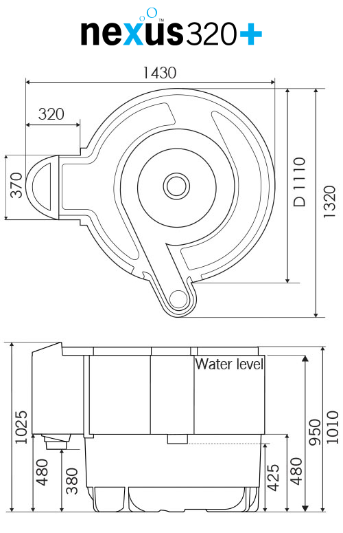 Evolution Aqua Nexus 320 Dimension