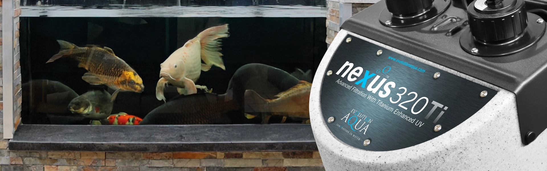 Nexus Ti Pond Filter – Advanced Filtration with Titanium UV Technology Nexus Ti Pond Filter with Integrated Titanium-Enhanced UV Clarifier