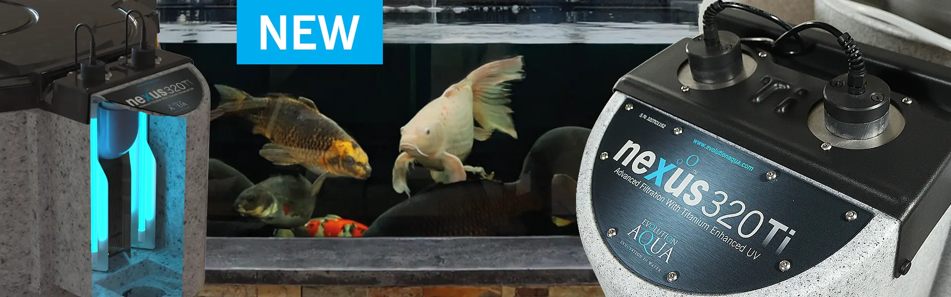 Nexus Ti Pond Filter – Advanced Filtration with Titanium UV Technology Nexus Ti Pond Filter with Integrated Titanium-Enhanced UV Clarifier