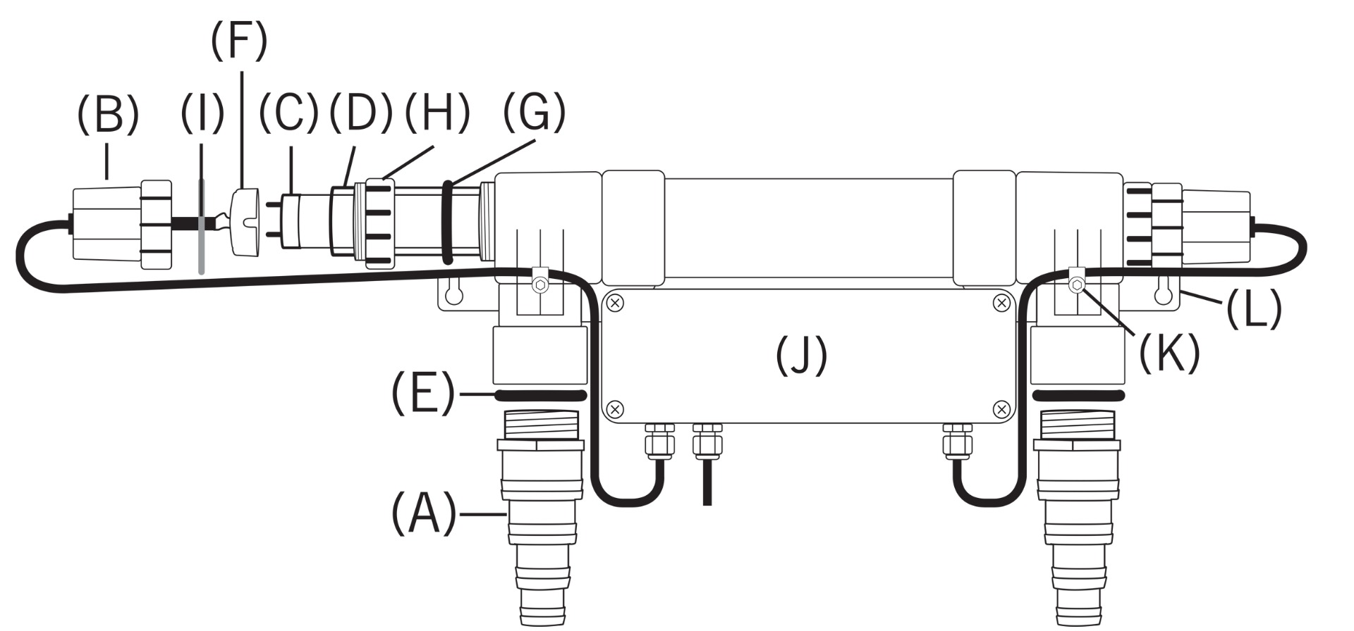 evoUV Spare Parts Diagram