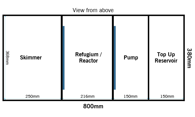 eaReefPro600Cube Sump